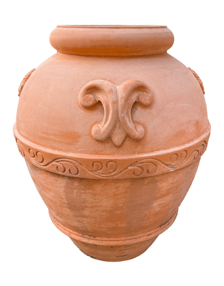 Anfora in terracotta Cistus”, di alta qualità, fatto a mano e resistente  al gelo, grande decorazione per il giardino, per ambienti esterni e interni