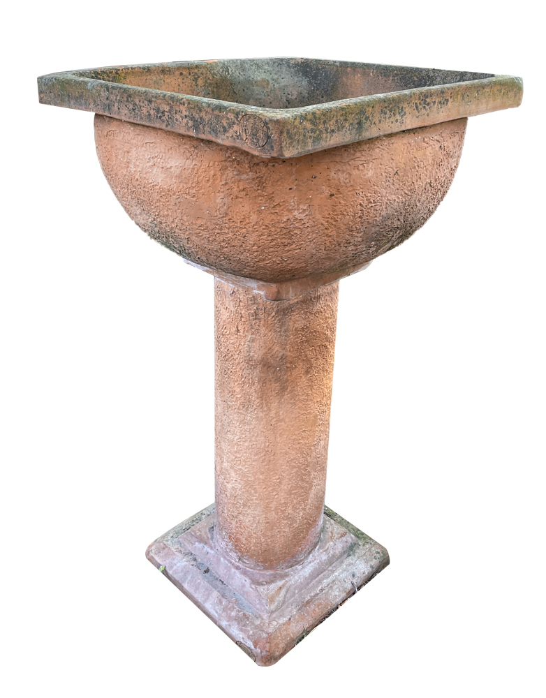 Vaso a calice bugnato